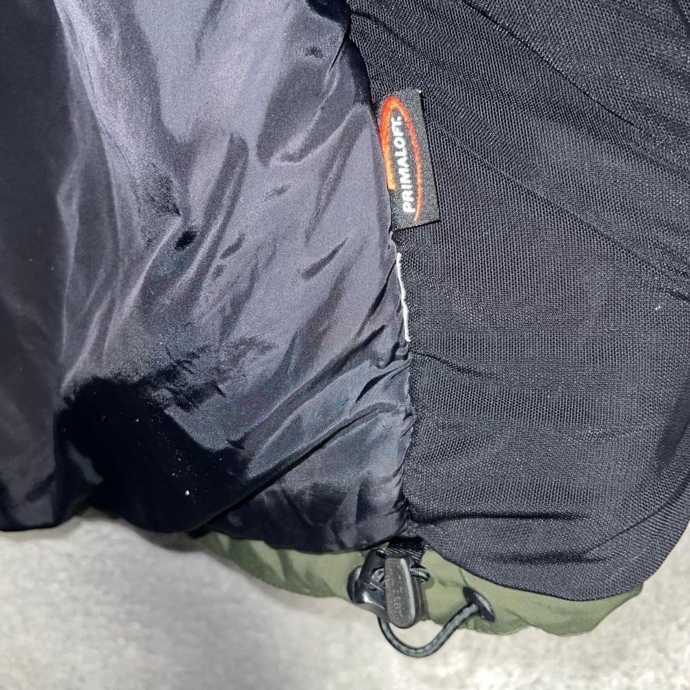 LL Bean‎ Parka Jacket Men's Size 2XL XXL Green Black Color Block Primaloft Ski - Picture 5 of 13